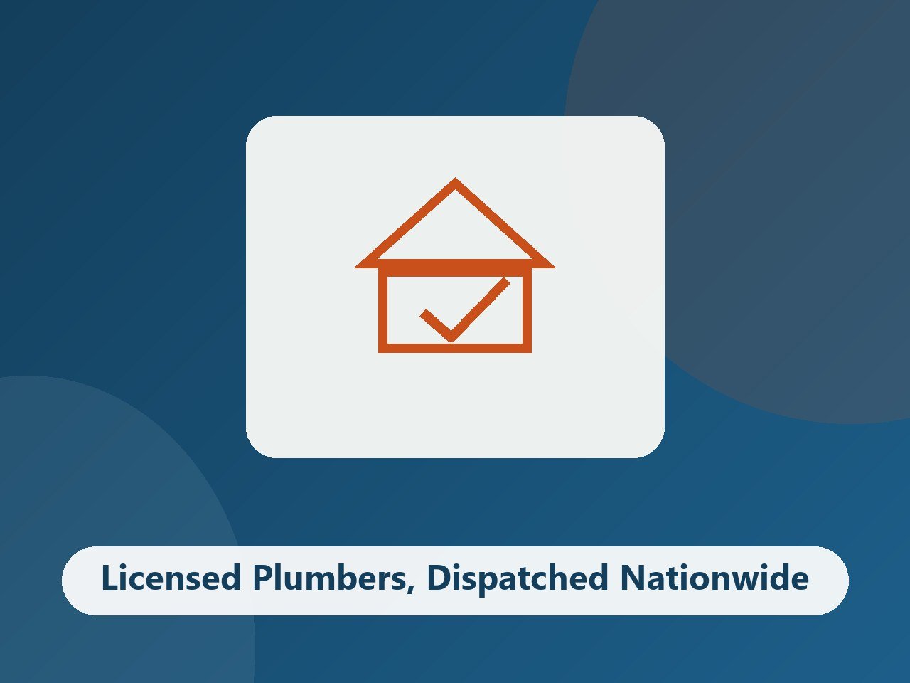 Nationwide Plumbing - licensed plumbers dispatched nationwide